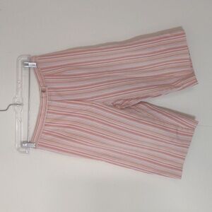 White Stag Bermuda shorts 8/9 orange stripe Vintage